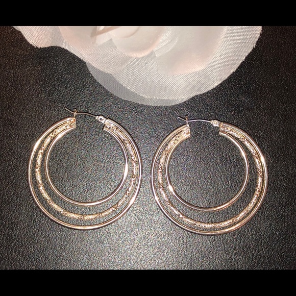 Sterling Silver Hoops - Picture 3 of 7
